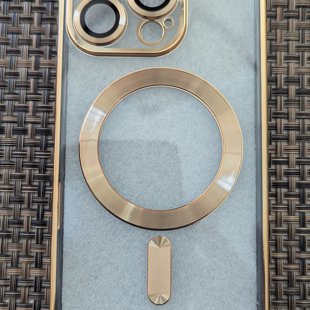 Gold iPhone 16 Pro Case with Ring Holder
